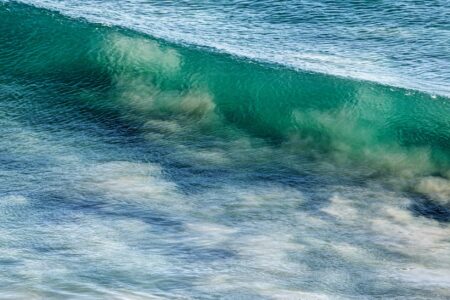 white and green clear wave