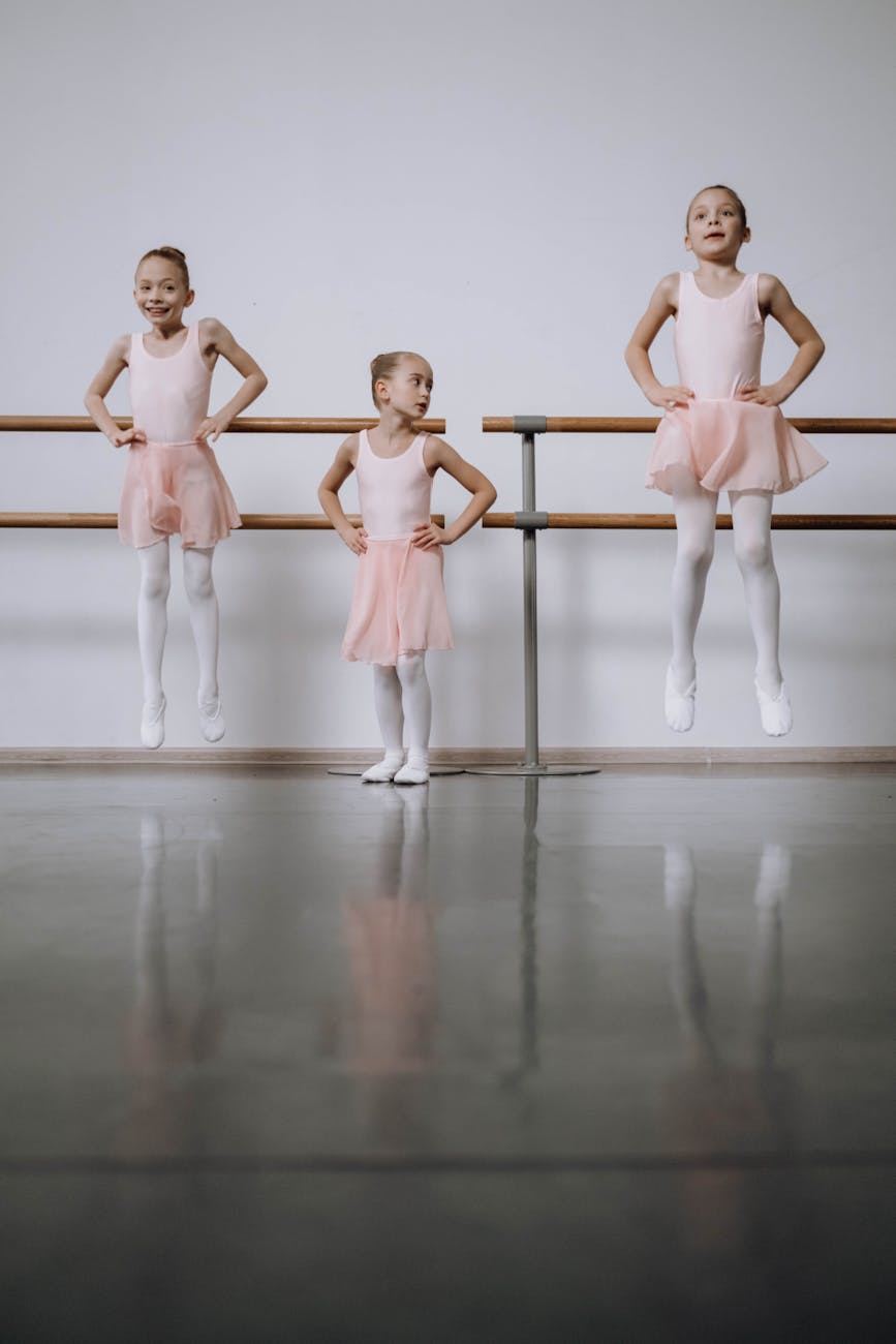 ballet dancers on a ballet studio