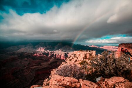 landscape photography of mountain