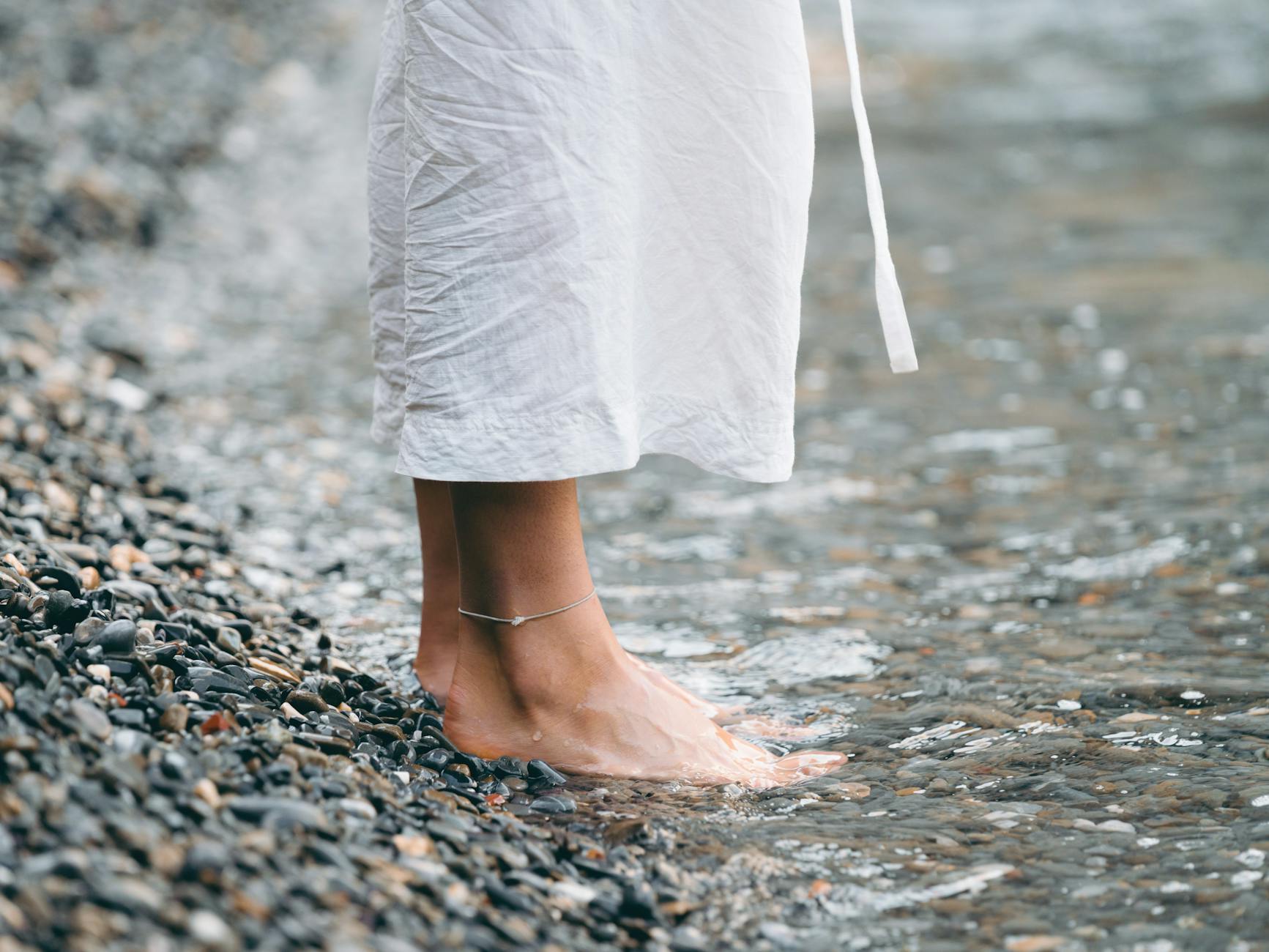 person standing on shores