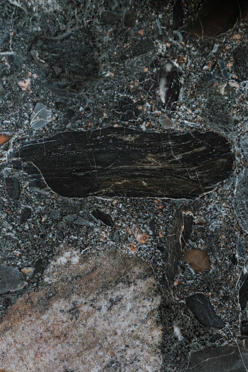 elegant dark marble surface close up