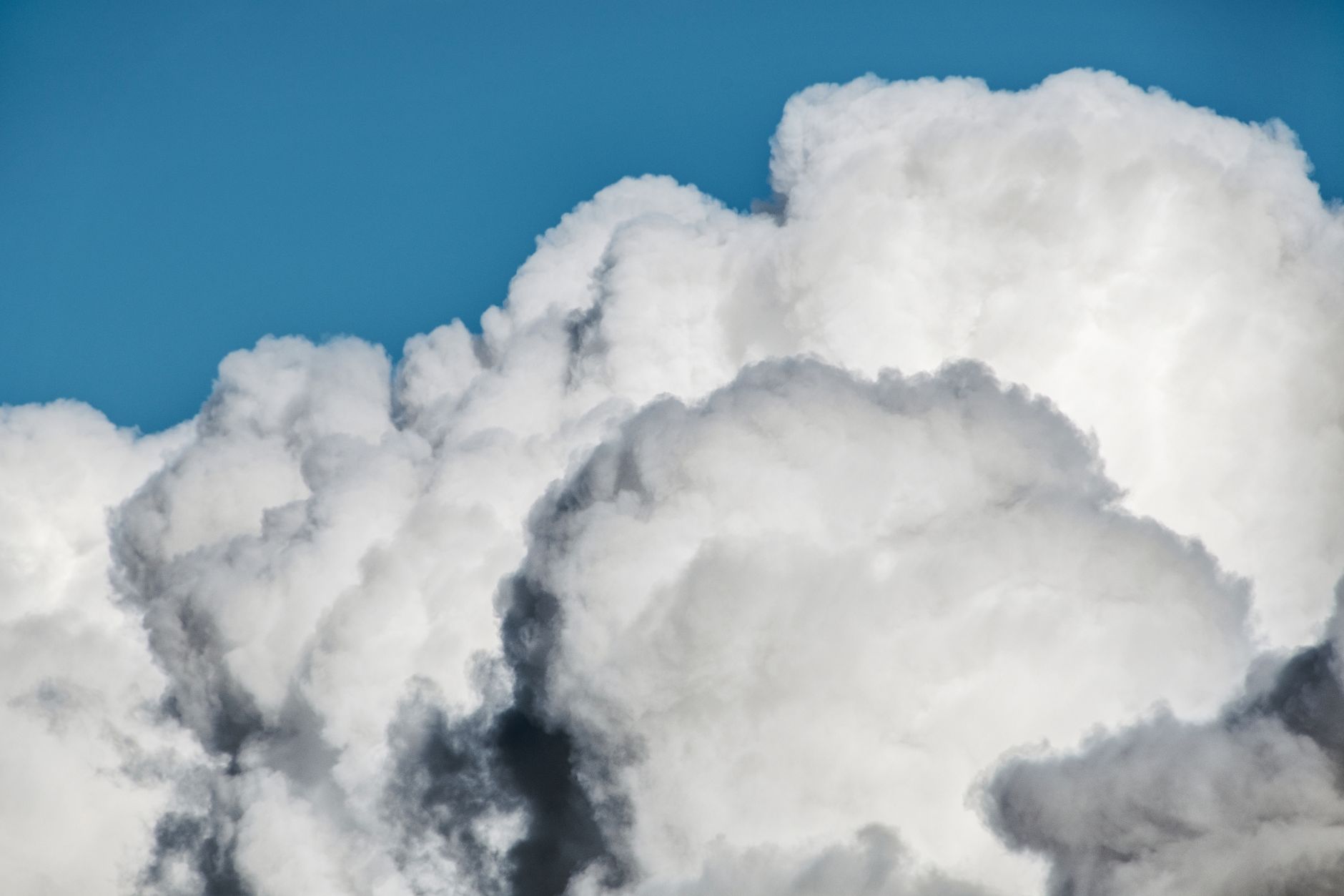 white clouds under blue sky
